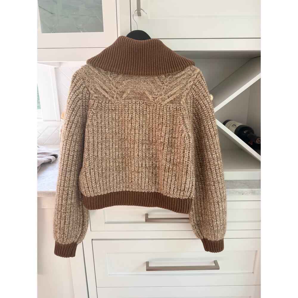 NWT BA&SH RABEL knitted zip cardigan sweater - Picture 4 of 5